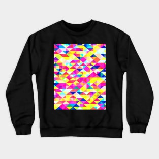 Abstract Geometric Pattern Crewneck Sweatshirt